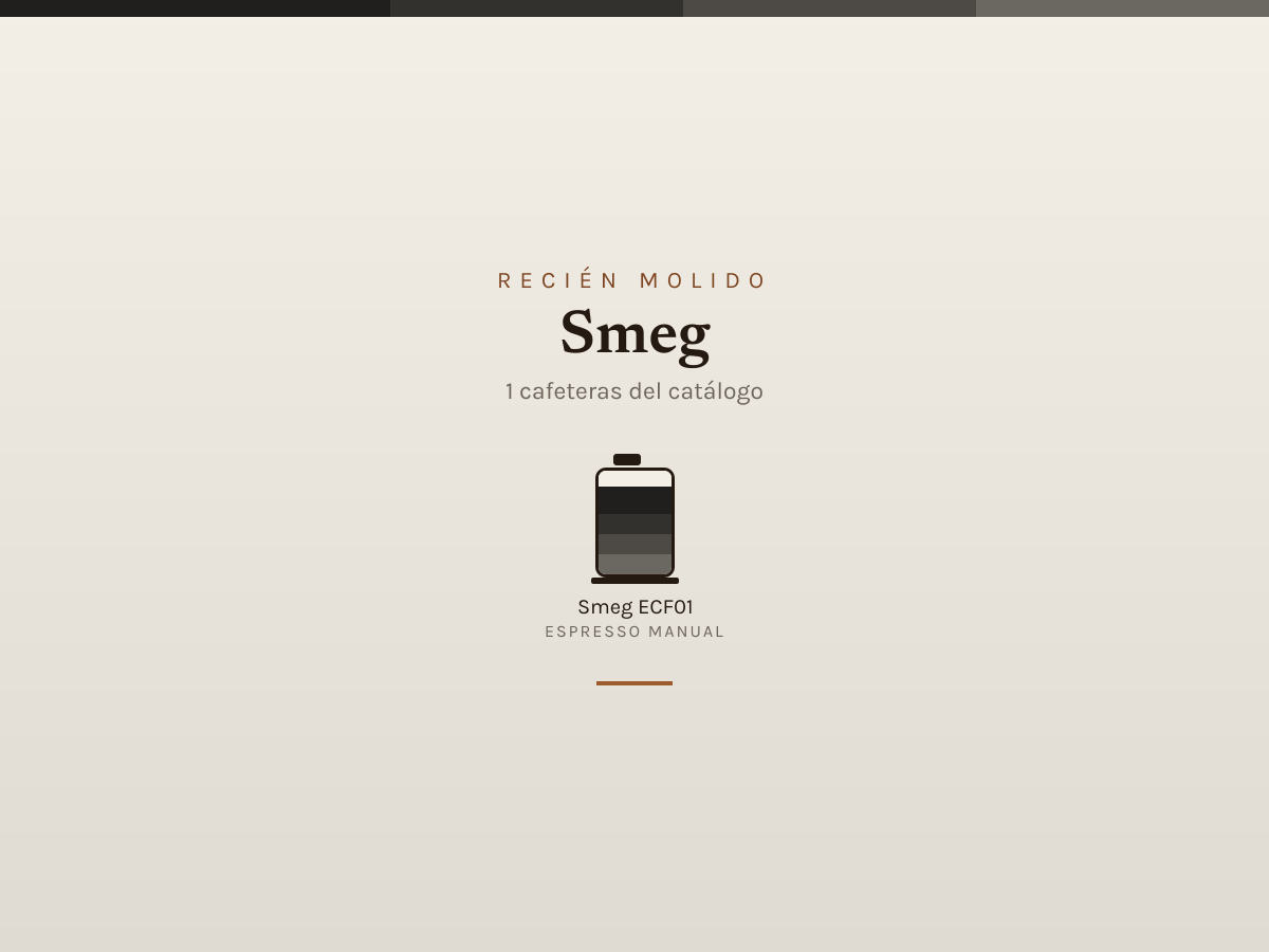 Mosaico de Smeg: las cafeteras que analizamos
