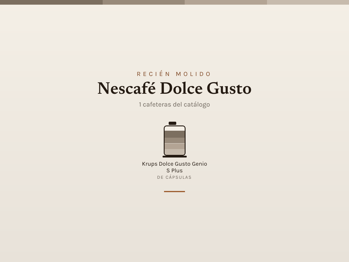 Mosaico de Nescafé Dolce Gusto: las cafeteras que analizamos