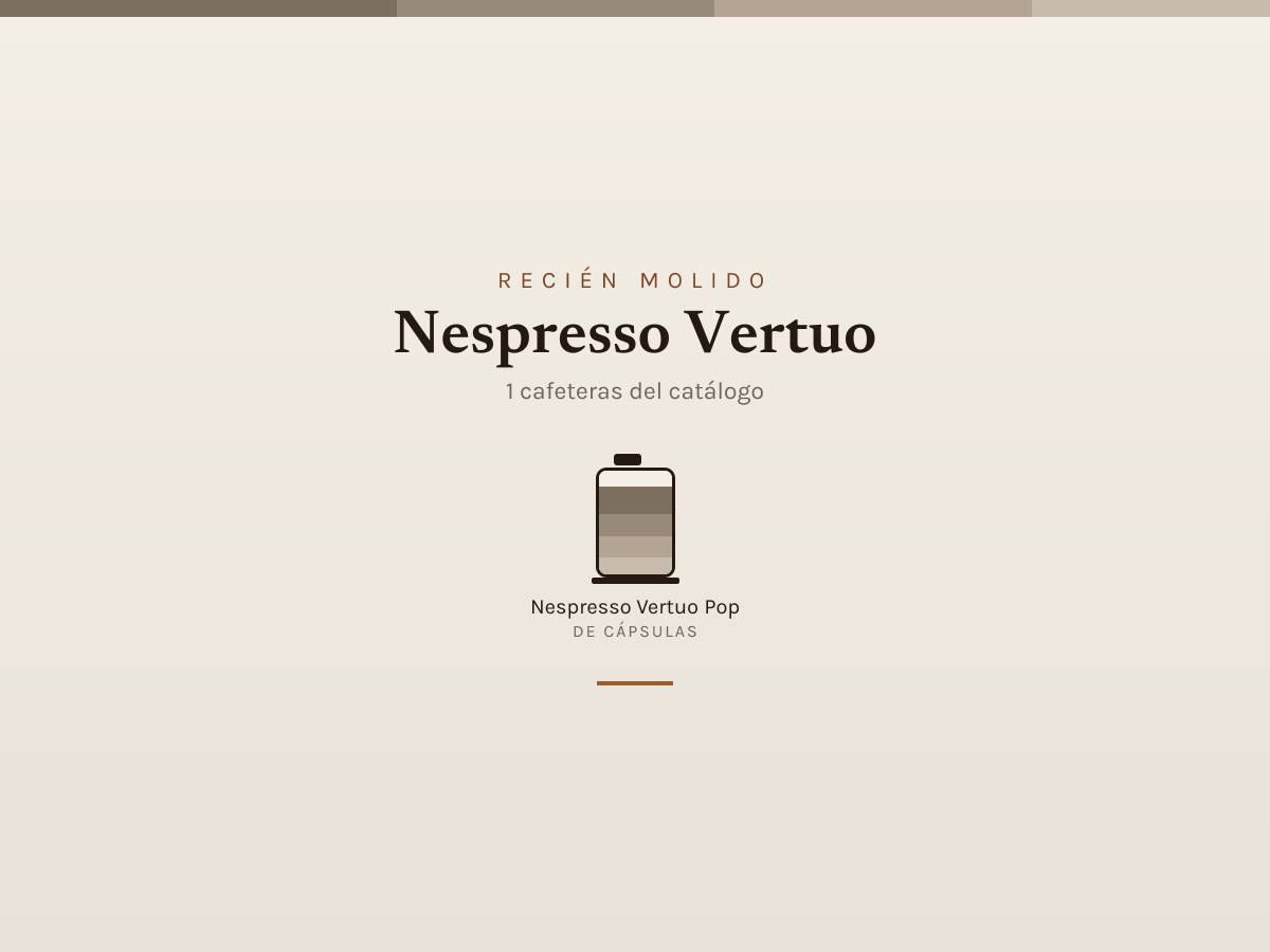 Mosaico de Nespresso Vertuo: las cafeteras que analizamos